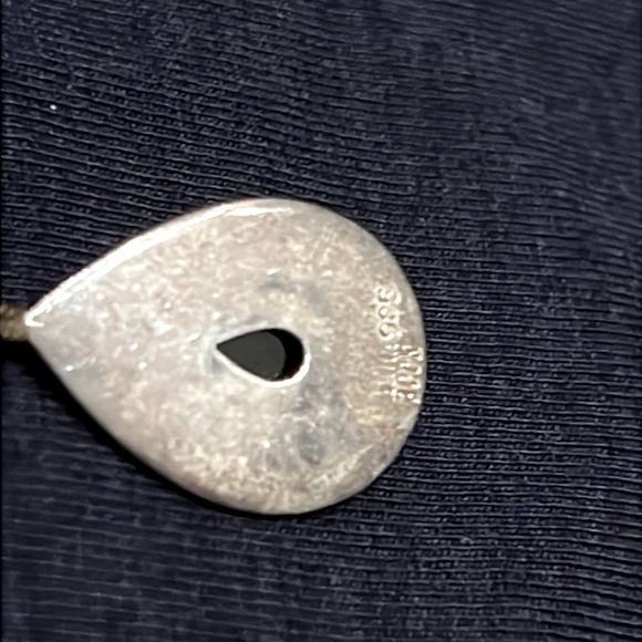 Anna Beck gold plated sterling silver and onyx necklace. NWT - Picture 3 of 6